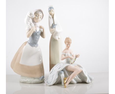 Royal Worcester figure, Grandmother's Dress 3081, height 17cm, Spanish porcelain and Continental models, (9).