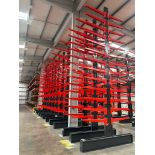SEMA STAKAPAL Cantilever Racking System. Height - 6992mm Base - 2820mm No. Of uprights - 12 No. Of