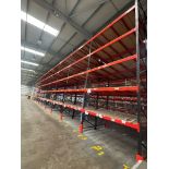 10 BAYS OF HEAVY DUTY PALLET RACKING.     INCLUDES 113 X CROSS BEAMS AT 3000MM. 1300MM DEEP. 11 X