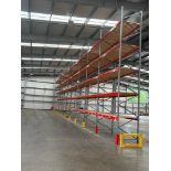 11 BAYS OF HEAVY DUTY PALLET RACKING.     INCLUDES 110 X CROSS BEAMS AT 3000MM. 1300MM DEEP. 12 X