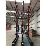SEMA STAKAPAL Cantilever Racking System. Height - 5472mm Base - 2480mm No. Of uprights - 3 No. Of