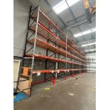9 BAYS OF HEAVY DUTY PALLET RACKING.     INCLUDES 113 X CROSS BEAMS AT 3000MM. 1300MM DEEP. 3 X