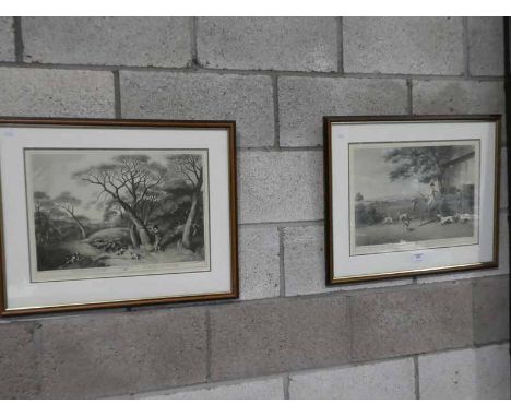 A pair of sporting prints, map of Lancashire, print and collage of film stars