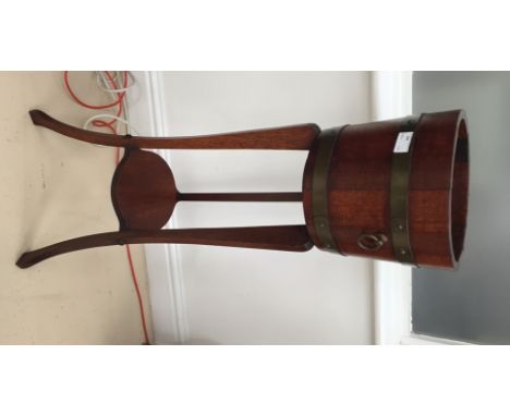 An Edwardian oak planter