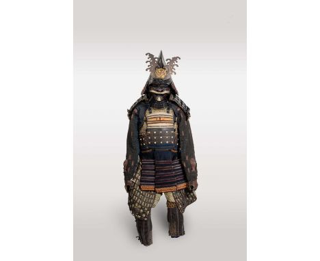 A JAPANESE GUSOKU (COMPOSITE ARMOUR)EDO OR MEIJI, 19TH CENTURYThe iroiro-odoshi no o-yoroi (armour with multi-colour lacing) 