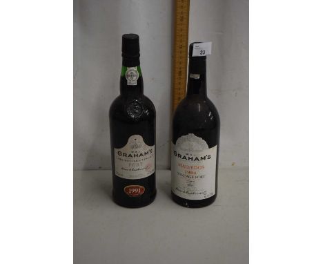 Two bottles of Grahams Vintage Port 1984 and 1991