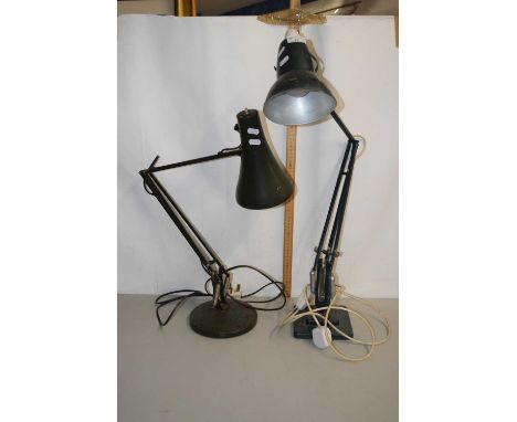 Two vintage anglepoise type desk lamps