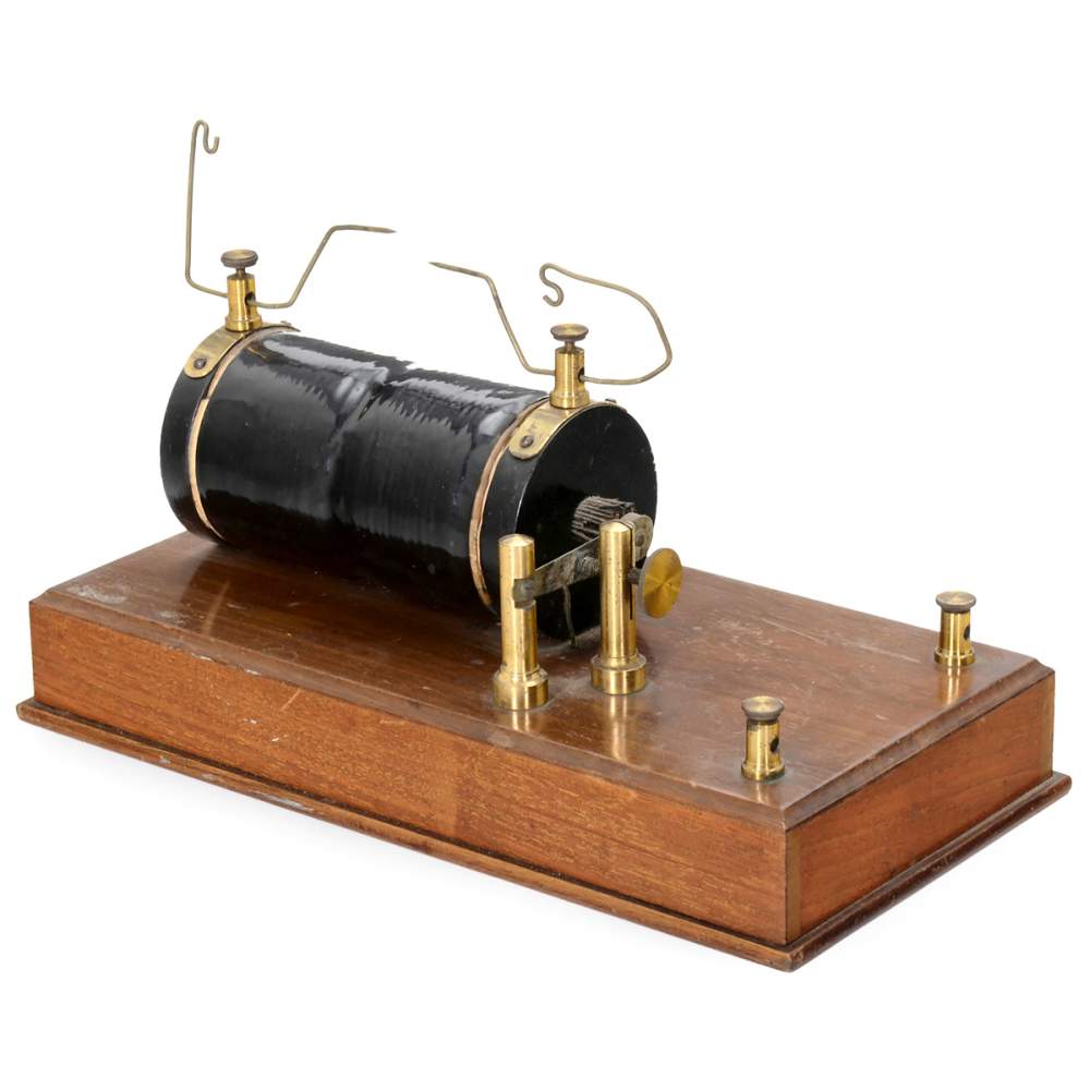 Ruhmkorff Induction Coil, c. 1910 For sparks up to 2 in., coil length 5 ...