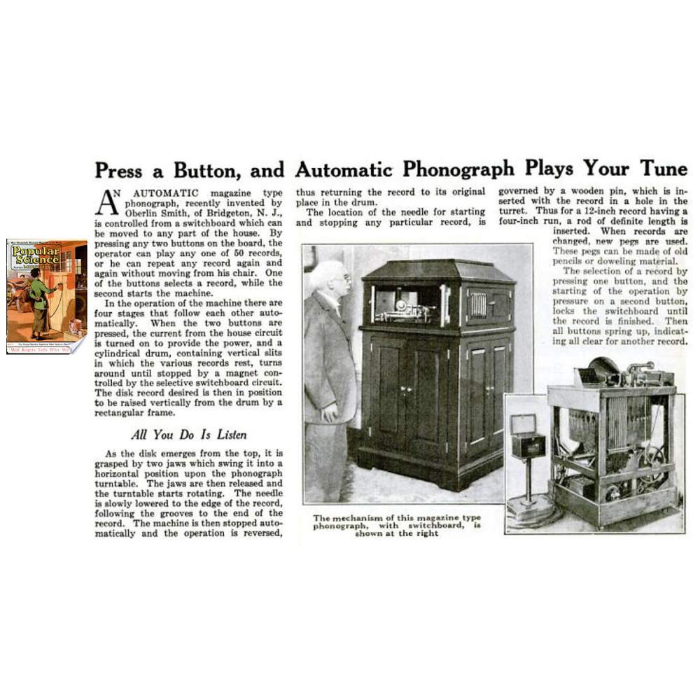 An Historically Important Jukebox Forerunner by the Inventor of ...