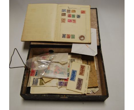 A George V stamp album, contents mainly being Commonwealth examples; together with various loose leaf pages etc