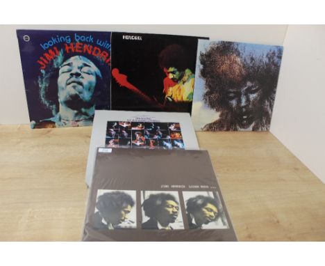 A lot of five Jimi Hendrix records as in photos - please feel free to come and view - Electric Ladyland in two parts and more
