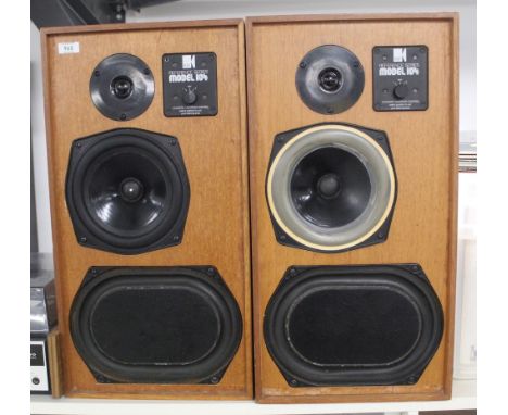 A pair of vintage Kef Model 104 reference series Speakers - we recommend viewing - tweeters need some attention - a great and