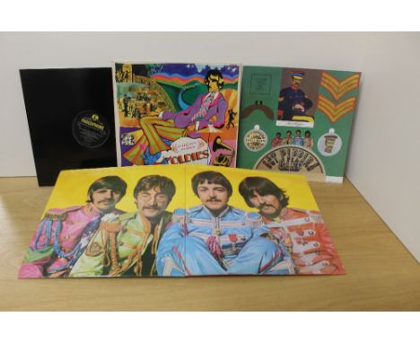 A Beatles later press Parlophone Sgt Peppers Lonely Hearts Club Band - with gatefold sleeve and ' medal ' insert - also in th