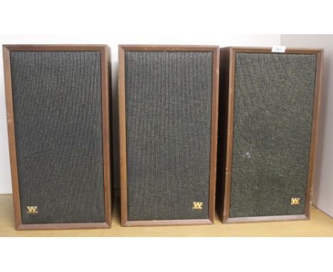 A Wharfedale Super Linton speaker system - showing age wear