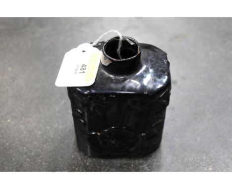Glazed tea caddy of small form.  Height 11 cm