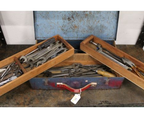 Toolbox containing various spanners etc