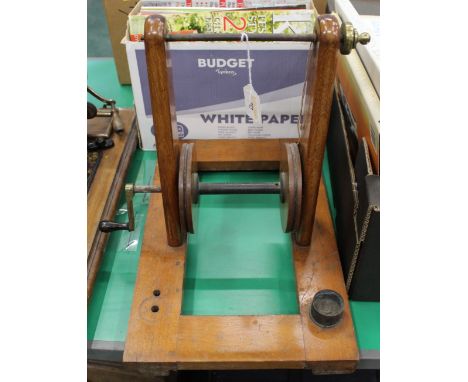 A late 19th century bobbin winder by Newton &amp; Co London