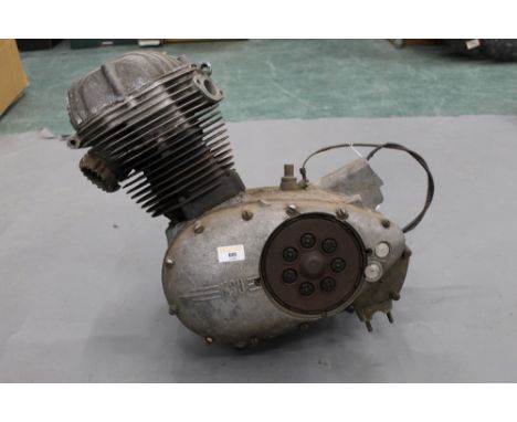 NSU vintage motorcycle engine with hairpin springs