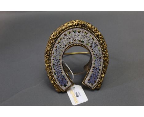 19th century micro mosaic pocket watch stand  