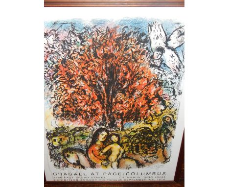 After Marc Chagall (1887-1985), Exhibition Poster, lithograph, 79 x 60cm