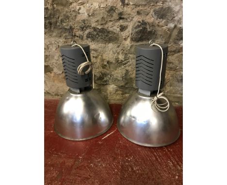 2 Large industrial light fittings 