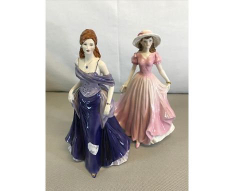 2 Royal Worcester figures " Midnight encounter & Amy" 