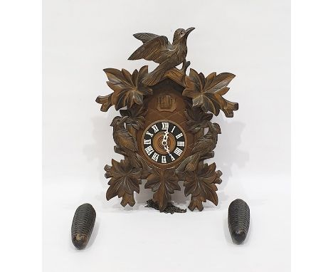 Modern black forest style cuckoo clock 