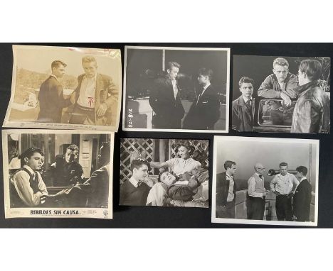 REBEL WITHOUT A CAUSE (1955) A group of 6 black and white promotional stills for the classic teen drama movie starring James 