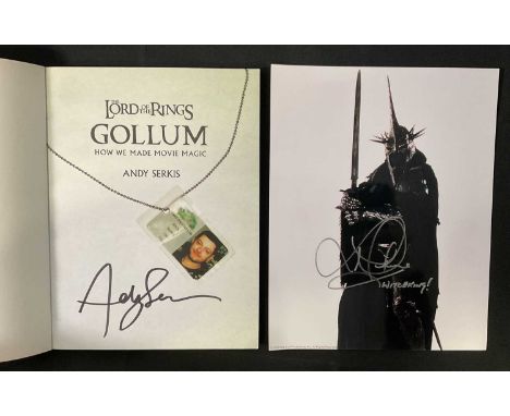 ANDY SERKIS - An autographed copy of The Lord of the Rings: Gollum How We Made Movie Magic, signed to interior page by Andy S