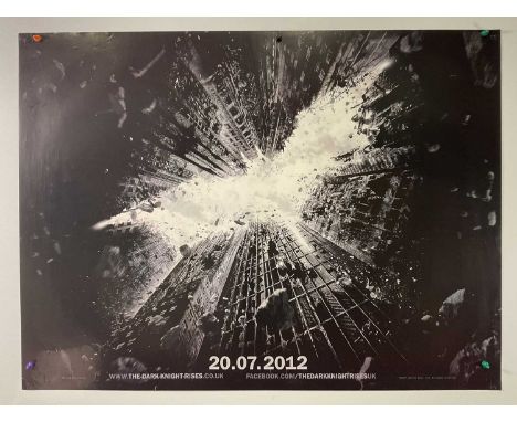 THE DARK KNIGHT RISES (2012) UK Quad teaser, Christopher Nolan directed Batman film, the third in the trilogy, double-sided, 