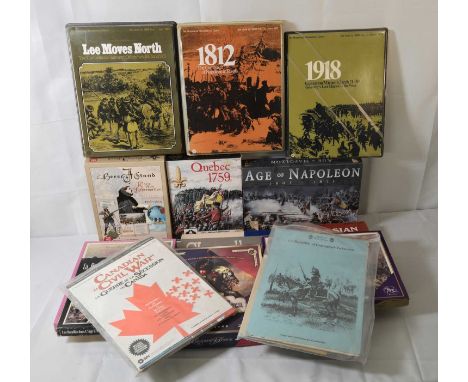 A group of Historical RPG Board Games comprising CHANCELLORSVILLE CIVIL WAR BATTLE GAME SECOND EDITION (1974) Avalon Hill, RU