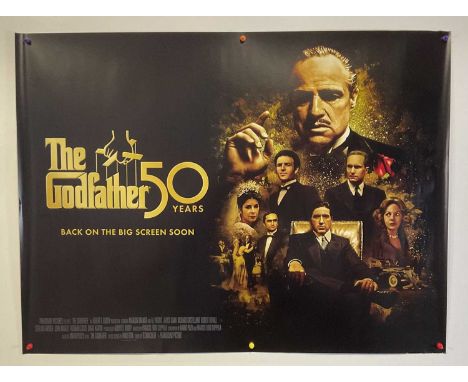 THE GODFATHER (1972) 2022 50th anniversary re-release UK quad film poster for the Francis Ford Coppola-directed genre-definin