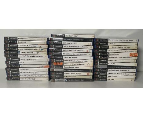 PlayStation 2 - A group of 40 retro PS2 games to include CALL OF DUTY, THE SIMS, MEDAL OF HONOR, GRAMD THEFT AUTO III, ENTER 