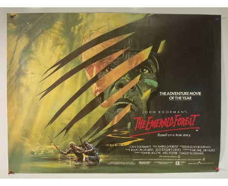 THE EMERALD FOREST (1985) UK Quad film poster with artwork by Vic Fair and Brian Bysouth, rolled
