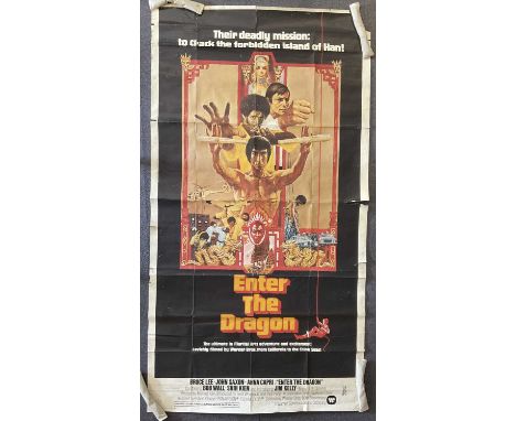 ENTER THE DRAGON (1973) International three sheet for the ground breaking Kung Fu / Martial Arts film poster starring Bruce L