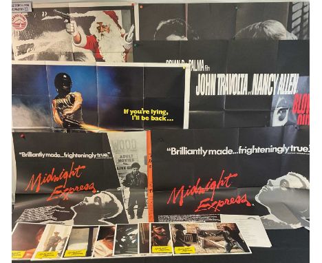 A group of crime / thriller movie posters comprising MIDNIGHT EXPRESS (1978) UK Quad, MIDNIGHT EXPRESS / TAXI DRIVER (1978) U