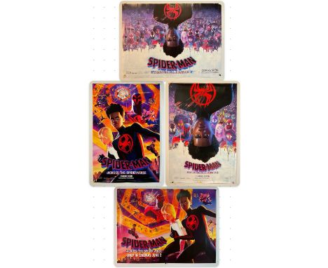 SPIDER-MAN ACROSS THE SPIDER-VERSE (2023) Two different styles of the UK Quad and two international one sheet movie posters o