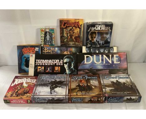 A group of RPG Board Games based on TV or Movies comprising THE CONAN ROLE-PLAYING GAME (1985), LARA CROFT TOMB RAIDER THE AN