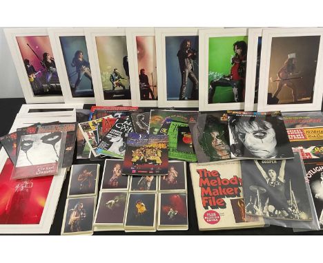 ALICE COOPER ephemera - A collection of tour photographs, publications, graphic novels, advertising material and music books 