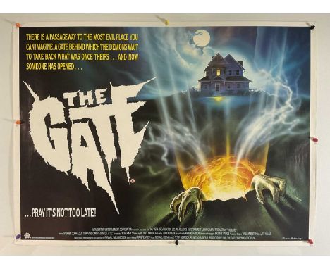 THE GATE (1987) UK Quad film poster Renato Casaro artwork, rolled IMDB Rating 6 / 10