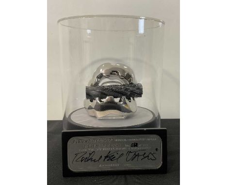 A set of JAMES BOND signature edition 1:1 scale prop replica JAWS TEETH from THE SPY WHO LOVED ME and MOONRAKER, with signatu
