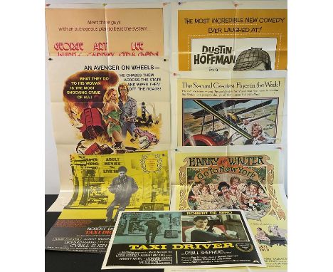 A small selection of 1970s one sheet film posters comprising: FIGHTING MAD (1976), GOING IN STYLE (1979), HARRY AND WALTER GO