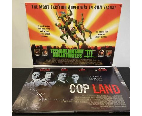 Aaannnd…. Action! - An explosion of Action film posters, UK Quads to include COP LAND, TEENAGE MUTANT NINJA TURTLES III, SMAL