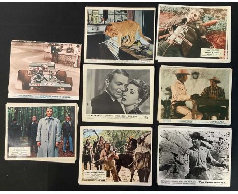 A mixed group of lobby cards to include titles THE PROFESSIONALS (7), THE SAVAGE GUNS (8), VALDEZ IS COMING (11), THE SCALPHU