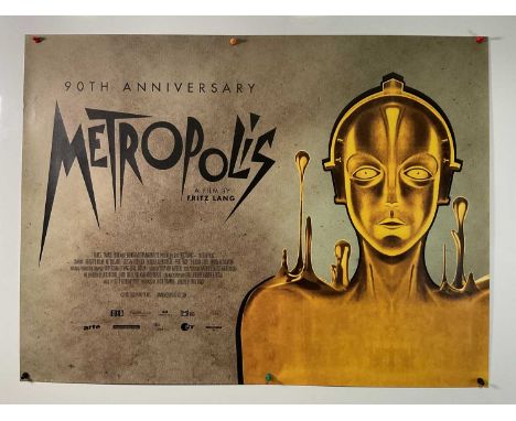 METROPOLIS (1927) 90th anniversary 2017 re-release UK Quad film poster, rolled