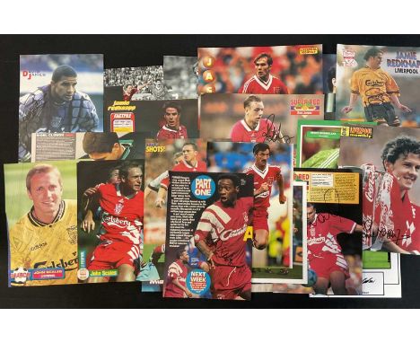FOOTBALL - LIVERPOOL FOOTBALL CLUB - large selection of Liverpool footballing legends' autographs, this item has been indepen