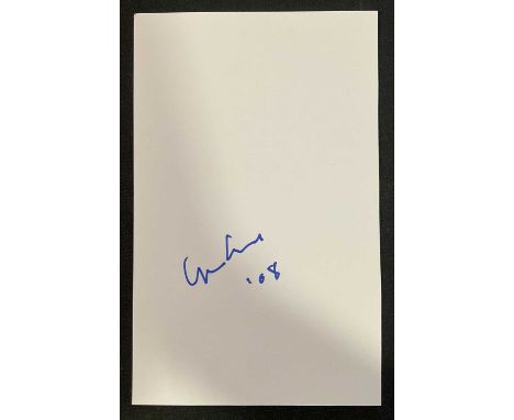 YOKO ONO - A signed photocard bearing the autograph of JOHN LENNON'S (The Beatles) wife Yoko Ono dated 2008, this item has be