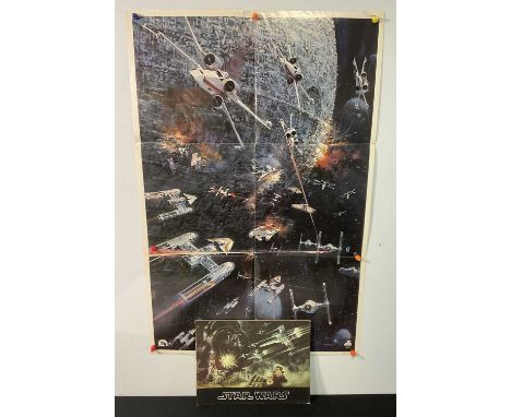 STAR WARS (1977) original film brochure featuring Tom Jung artwork to the cover, photography and information together with th