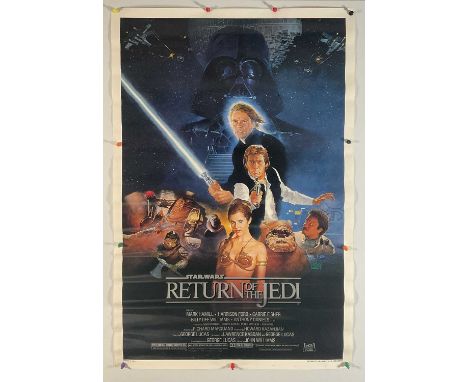 STAR WARS: RETURN OF THE JEDI (1983) International one sheet film poster for the 3rd instalment of the Star Wars franchise fe