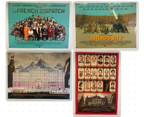 WES ANDERSON - A group of film posters for Wes Anderson movies comprising THE GRAND BUDAPEST HOTEL (2014) UK Quad Hotel style
